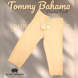 NWT Tommy Bahama Timeless Twill Light Nectar Cropped Pant Women Size 8
